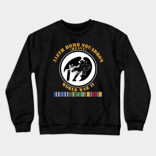 318th Bomb Squadron - WWII w EUR SVC Crewneck Sweatshirt